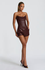 Elvina Corset - Burgundy