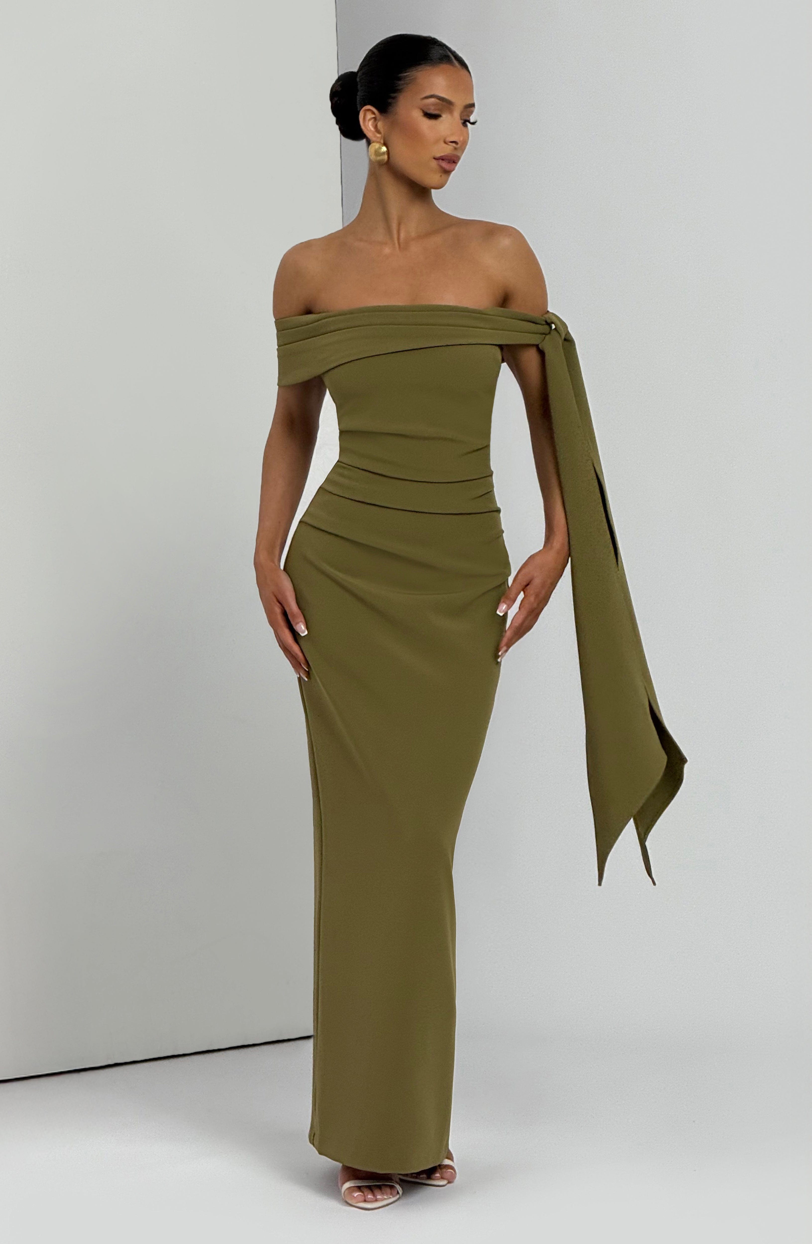 Addie Maxi Dress - Deep Olive
