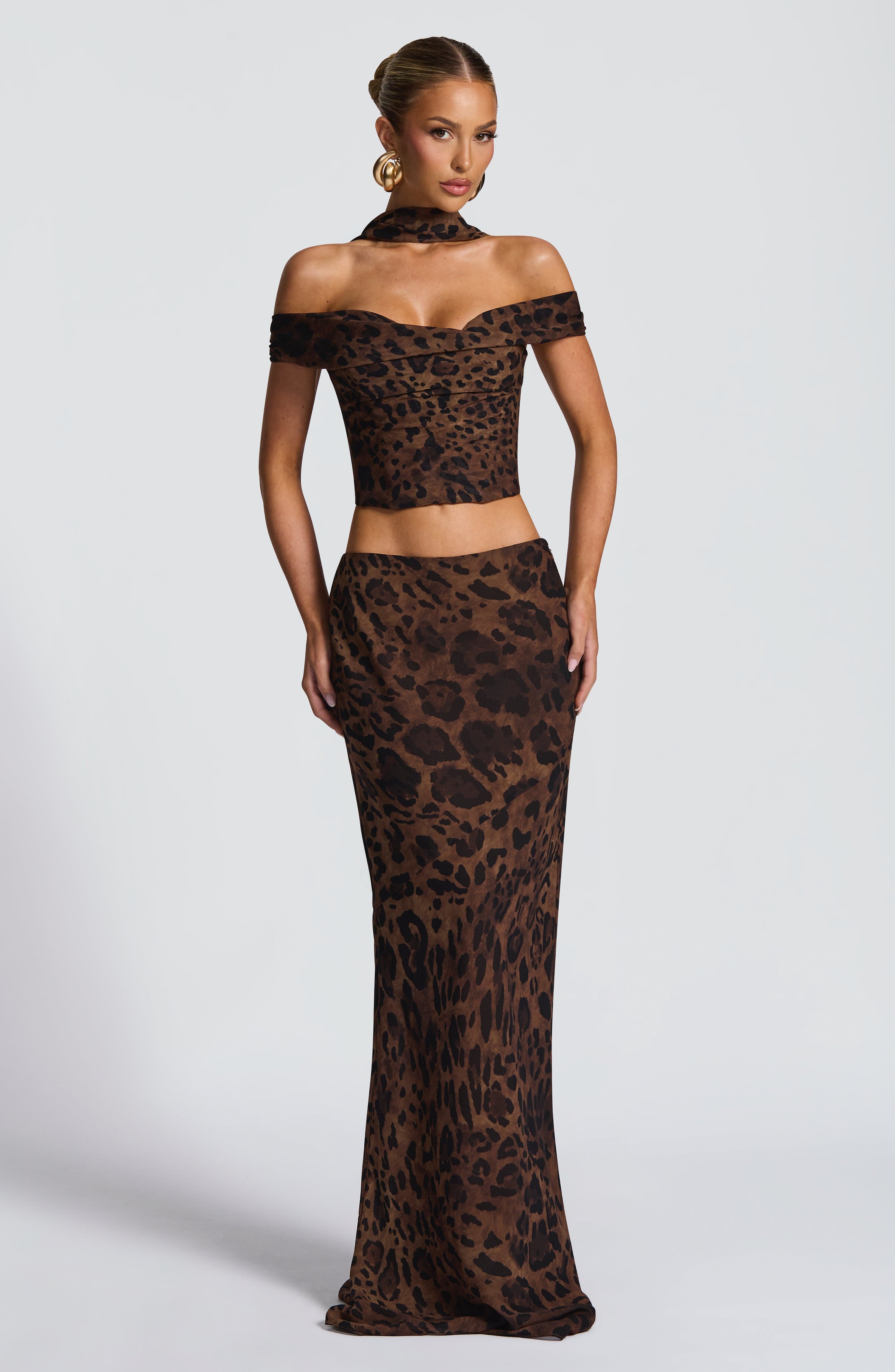 Chrysoula Top - Leopard Print