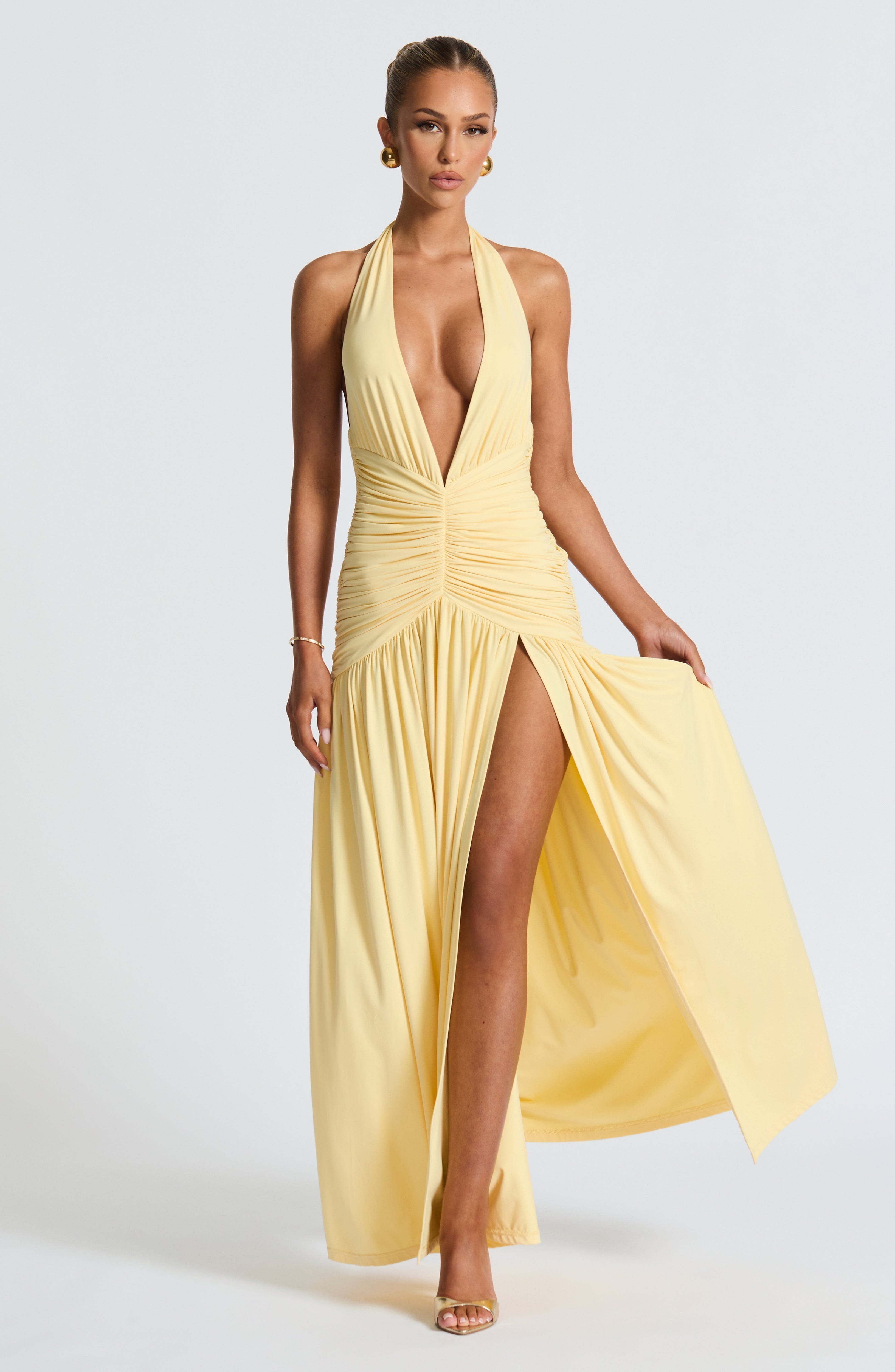 Melania Maxi Dress - Lemon